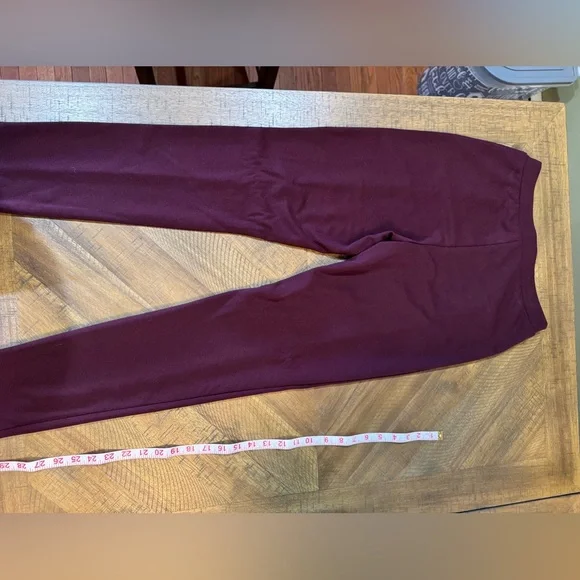 SHEIN Deep Burgundy Skinny Work Pants - Picture 7 of 10